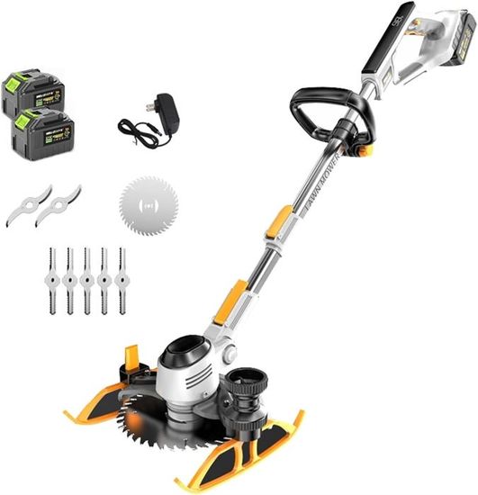 Débroussailleuse électrique Sans Fil Lacoco - 800W, 2 Batteries 2Ah, Longueur Réglable, 3 Types De Lames - Pour Jardin - 9