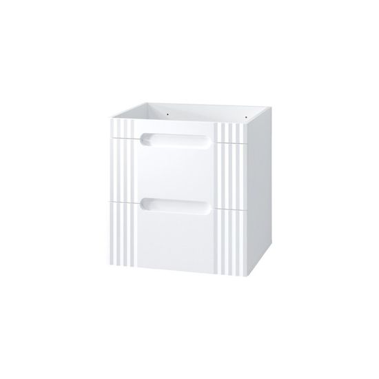 GEBERIT - Meuble sous lavabo 60 cm Geberit iCon 2 tiroirs Blanc mat