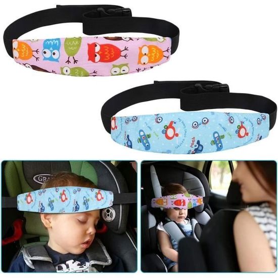Appuie-tête pour siège d'enfant Bandeau pour tout-petit Appuie-tête pour enfant de voiture (Bleu
