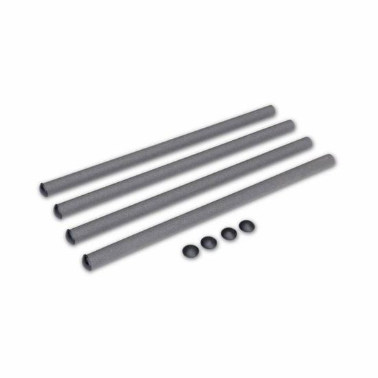 Lot De 4 Poteaux De Rechange Pour Filet De Trampoline 190 Cm - Avec Mousse De Protection, Acier Robuste