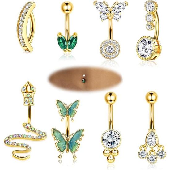 Set Di 6 Anelli Per Dita Dei Piedi In Oro 14K - Regolabili, Design Fiore, Cuore, Foglia - Per Spiaggia, Estate, Festa - 5