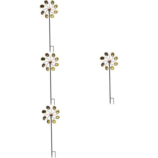 Moulins à Vent En Forme De Tournesol Pour Cour Et Jardin, Grands