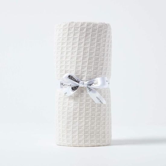 Couverture Gaufrée En Pur Coton – Douce & Légère Pour Sieste, Bébé Ou Canapé (vert Clair, 110x70 Cm) - 6