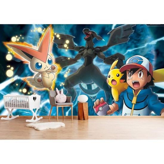 AJ WALLPAPER 3D Pokemon Animation 1327 Japan Anime Fond d'écran Mur  Peintures Murales Amovible Murale