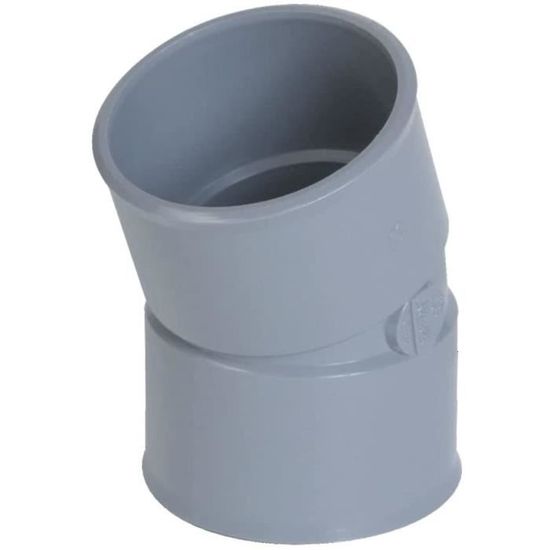 Coude PVC Vidange - 20° - Femelle/femelle - Diamètre 125 Mm - Nicoll CX22