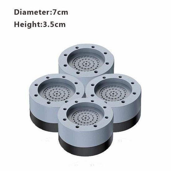 4 Pieds En Caoutchouc Rond Grand Modèle #1 - 1,375" H X 1,375" D - Pour étuis Radio, électronique