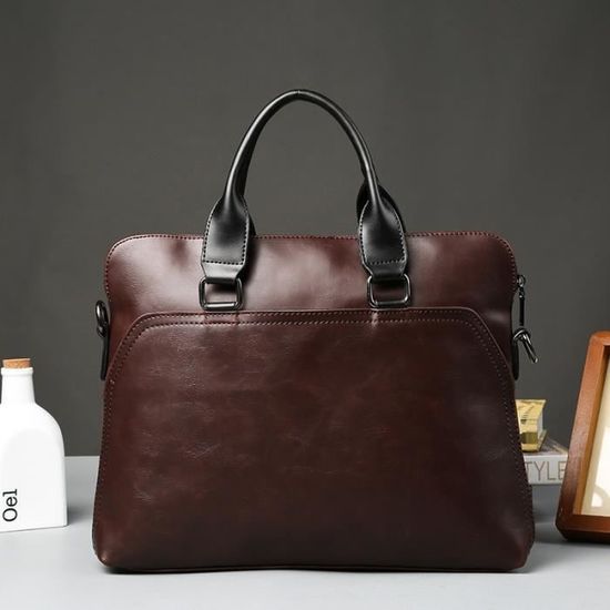 Sac à Main Vintage En Cuir Marron - Marque EMY - Occasion à Personnaliser