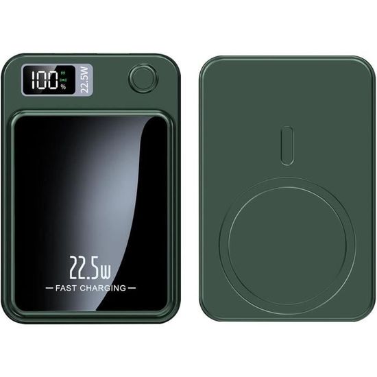 Batterie Externe Magnétique Sans Fil – Charge Rapide Pour IPhone – Type C – Générique