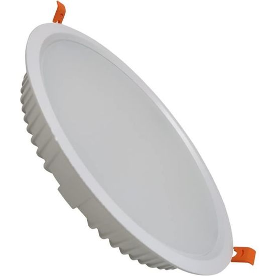 Lot De 2 Downlights LED Encastrables 20W 4500K Blanc Neutre – Coupe Réglable 50-180 Mm – 1800 Lumens – Éclairage Moderne Économique