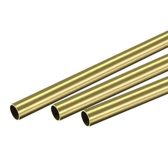 Tube Rond en Laiton 6mm OD 0.5mm Épaisseur paroi 200mm Longueur