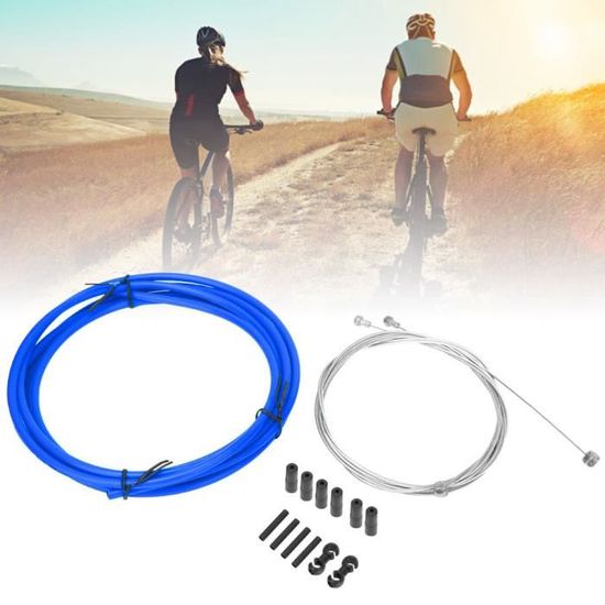 Câbles De Changement De Vitesse Pour Vélo En Téflon - Longueur 2,5 M (x2) - Acier Inoxydable, Diamètre 1,2 Mm - Compatible VTT Et Route