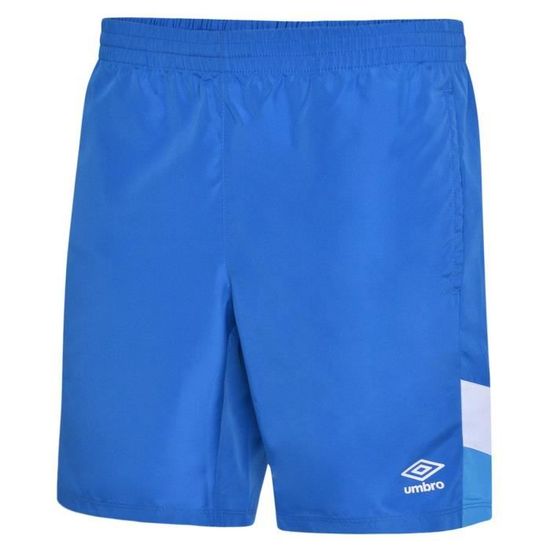 Panzeri Short Uni A - Bleu Roi/Blanc, 100% Coton, Confortable Et Léger Pour Sport Et Détente