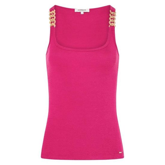 Débardeur MORGAN Taille S - Gris, En Viscose, Occasion Très Bon état, Référence 192 TF