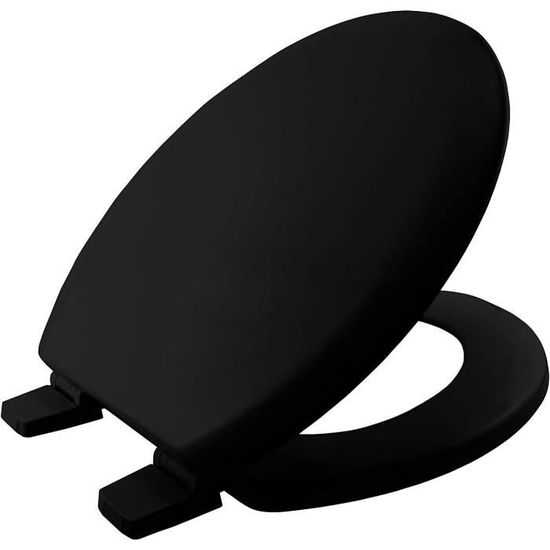 Bemis 295CT 047 Toilettensitz, Länglich In Schwarz – Mit DuraGuard Schutz & STA-TITE Montage