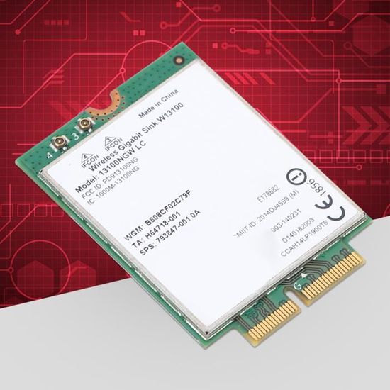 Carte Réseau WiFi/Bluetooth BCM94360CS Pour Mac - Double Bande 450/1300 Mbps, Compatible OS X 10.12+ - 2