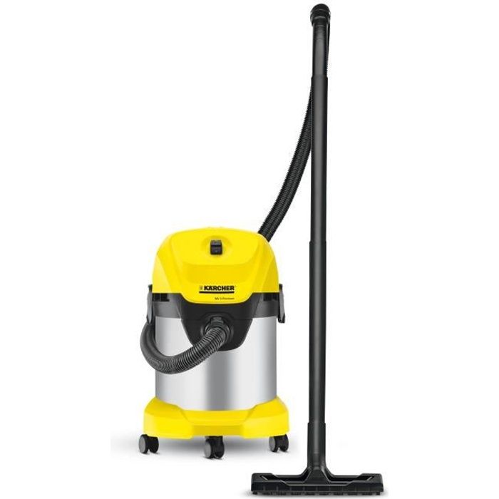 aspirateur eau et poussiere karcher wd 3 premium fonction soufflerie cuve inox 17 l 1000 w cdiscount bricolage