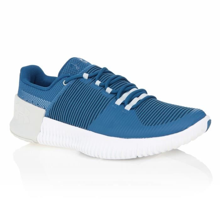 UNDER ARMOUR Chaussures multisport Ultimate speed - Homme - Bleu et blanc