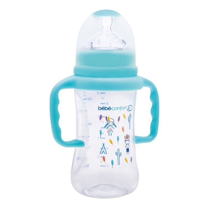 Bebe Confort Biberon Maternity 270ml Avec Poignees Indians Bleu Cdiscount Puericulture Eveil Bebe