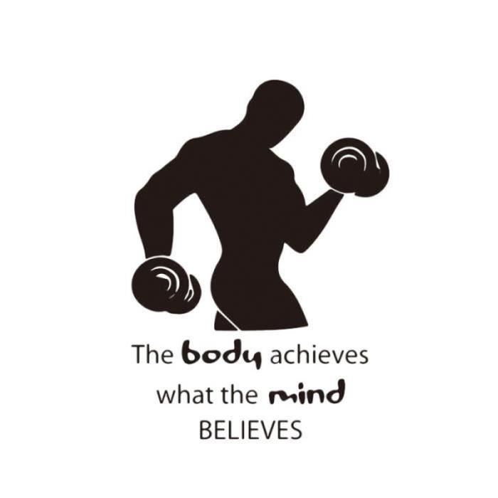 Citations De Gymnastique De Citations Le Corps Realise Ce Que L Esprit Croit Exercice Sportif Citation Inspiree Sticker Mural Cdiscount Bricolage