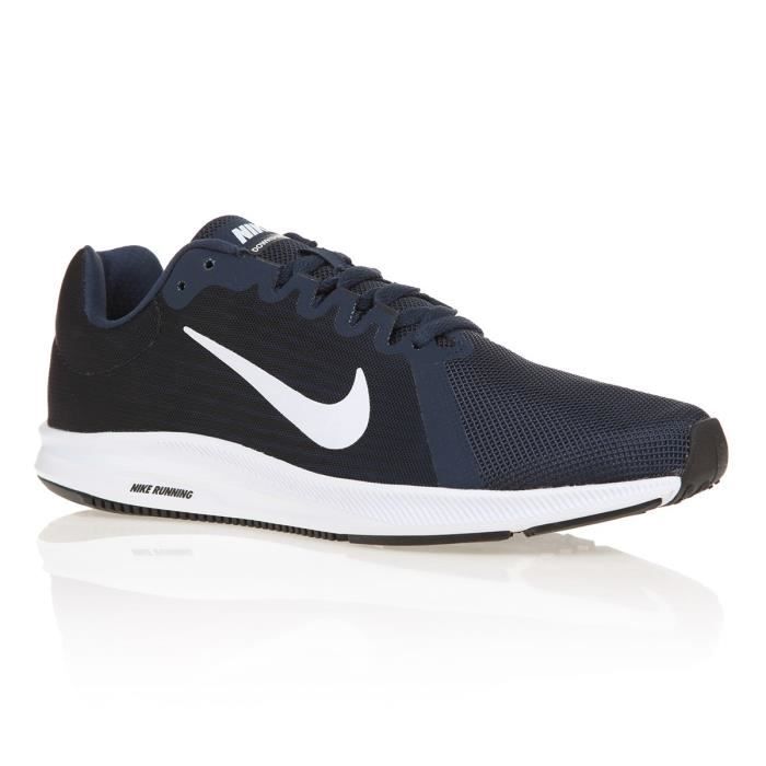 NIKE Chaussures Downshifter 8 Homme Bleu marine et Blanc Bleu