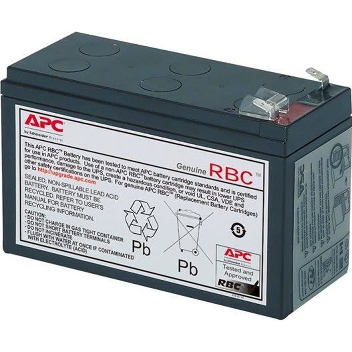 APC Replacement Battery Cartridge #106 - Batterie d'onduleur - Acide de plomb - Noir