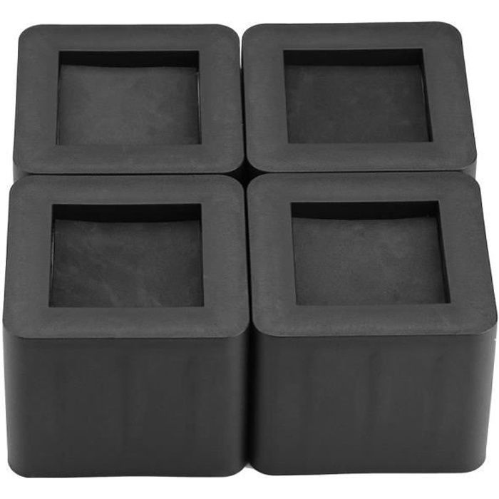 4pcs Coussin pour le Pied de meuble Riser de meuble Réhausseur de lit/Table/Bureau/Canapé