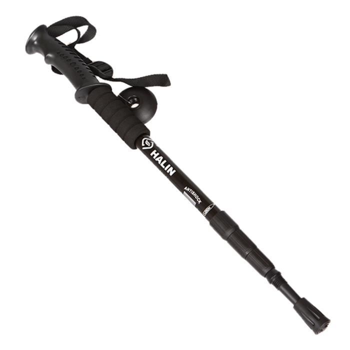 Anti Choc Randonnée marche Trekking Trail Poles Bâton Les Canes réglables 4-sections F12