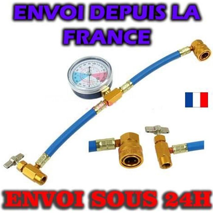 RACCORD DE RECHARGE POUR CLIMATISATION R12 ET R134