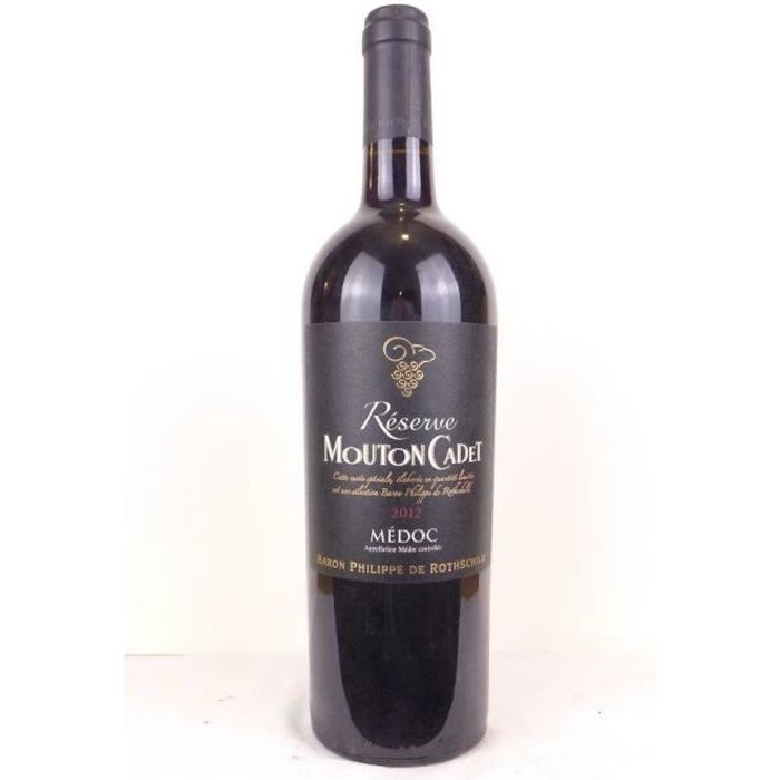 médoc mouton cadet réserve baron philippe de rothschild (1 bouteille 75 cl) rouge 2012 - bordeaux