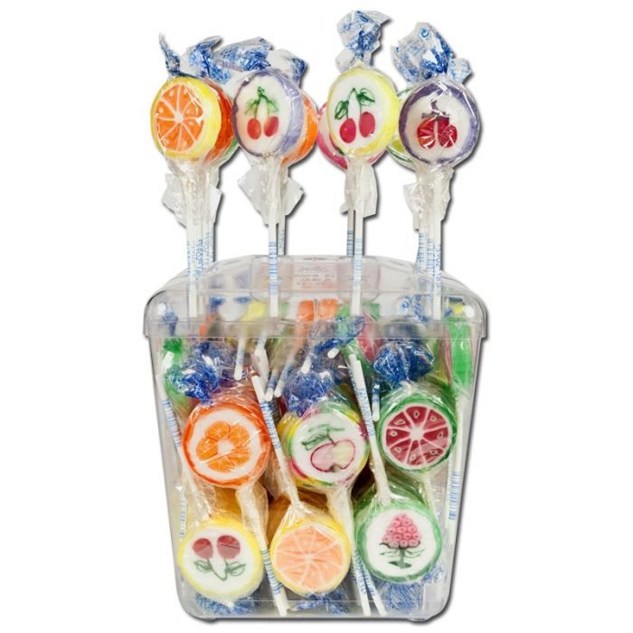 Sucettes de fruits, sucettes, 100 PCs par 10g