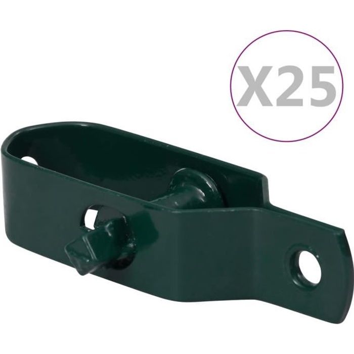 ��7125Luxueux - Tendeurs de Cloture Tendeurs de fil de clôture- Tendeurs à Fil Barbele pour Grillage 25 pcs 100 mm Acier Vert