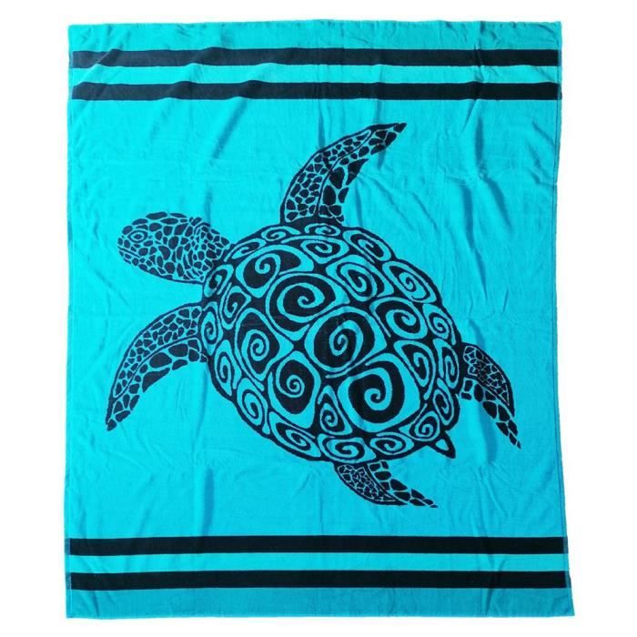 Serviette de plage Le Comptoir de la Plage Aquadream - Taille XL éponge Velours Jacquard