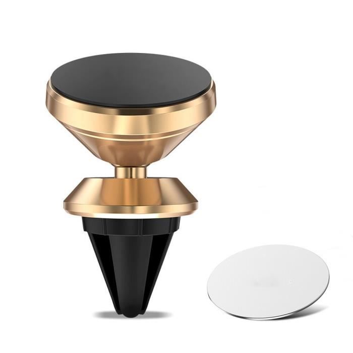 Support pour téléphone de voiture Support d'évent magnétique Support de Smartphone Mobile Support d'aimant Support pour - Type Gold
