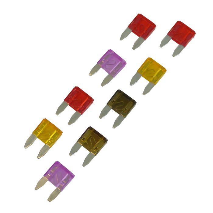 9 Mini Fusibles assortis 3-10A