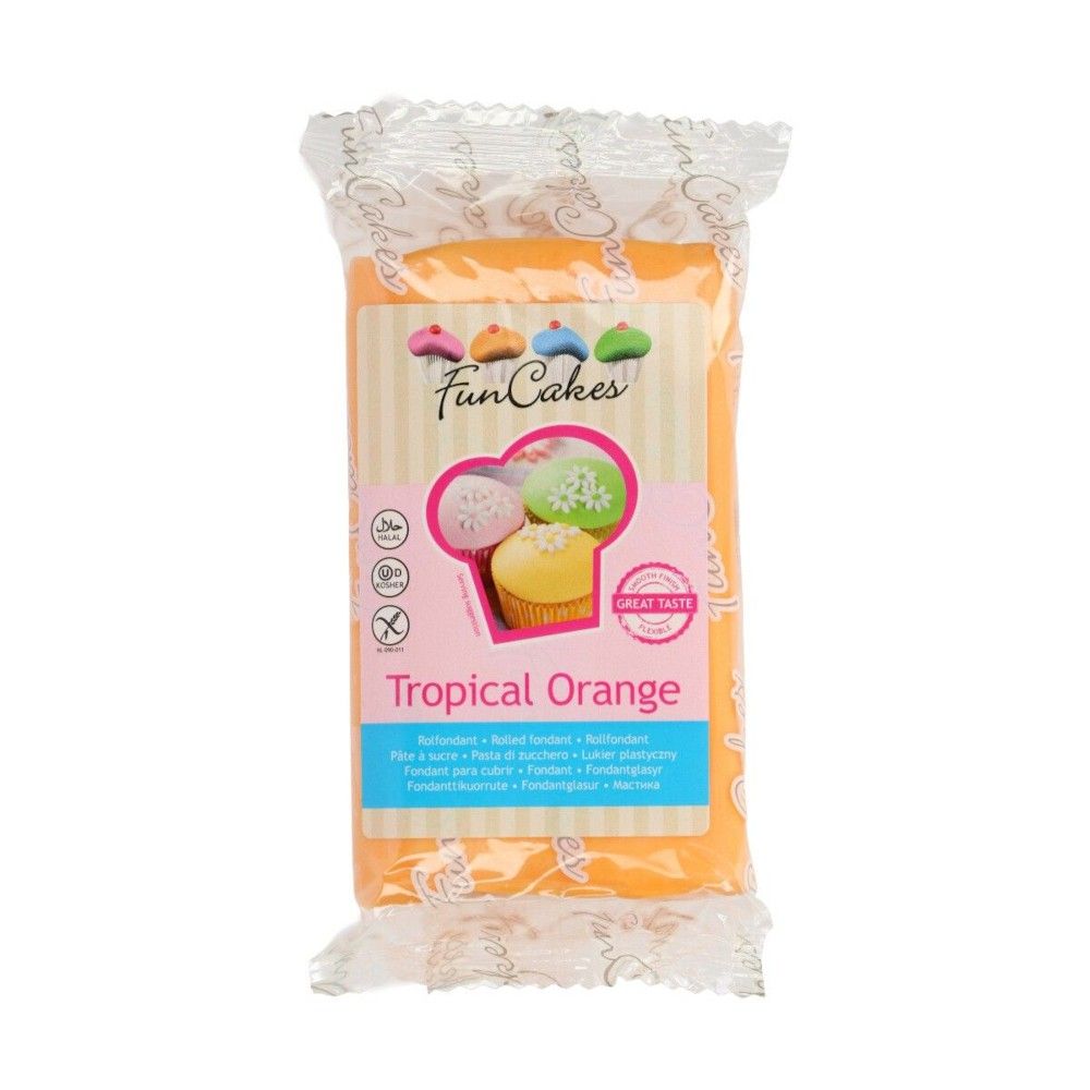Pâte à sucre orange Funcakes