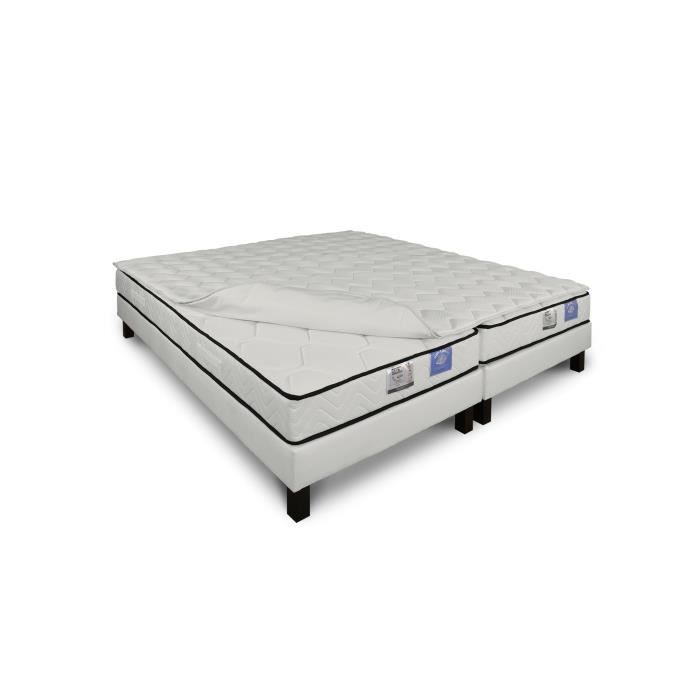 ENSEMBLE DUO - SMS23 2X80X200 AVEC SUR-MATELAS