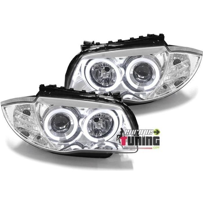 PHARES ANGEL EYES CHROM BMW SERIE 1 E81 / E82 / E87 / E88 (02861)