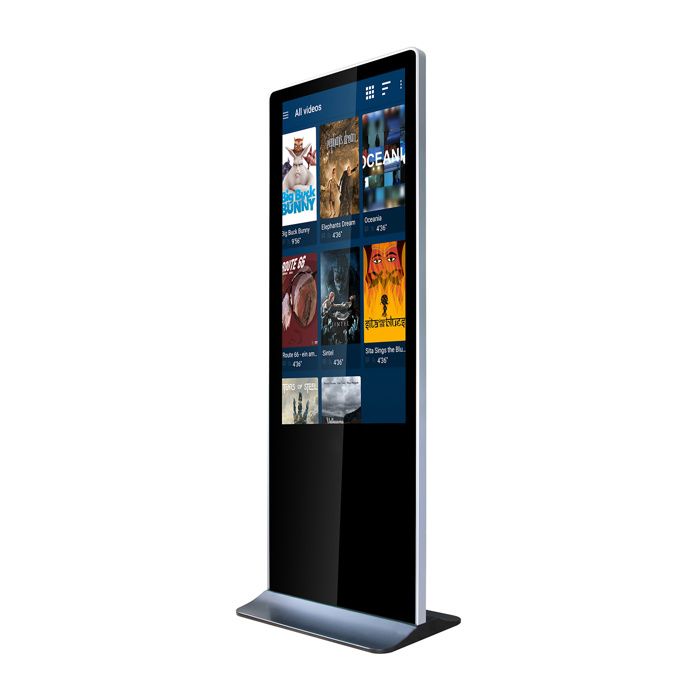 ECRAN A AFFICHAGE DYNAMIQUE - Totem vidéo tactile 43- FULL HD 500 cd-m2