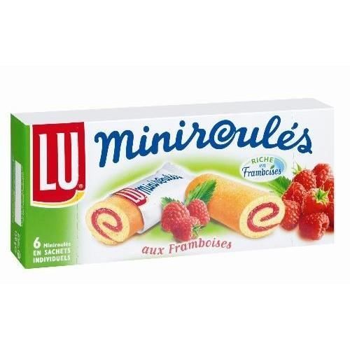 LU - Mini Roulé Framboise 150G - Lot De 4