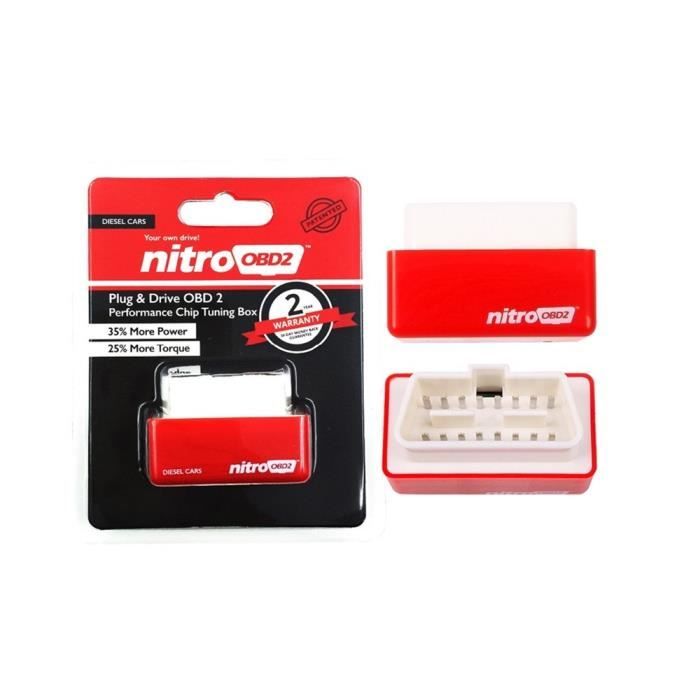 NITRO OBD2 pour véhicule DIESEL - Programmation auto - Puissance / Performance