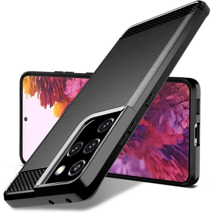 Coque Galaxy S21 ultra Silicone Tpu Noir Antichocs Samsung