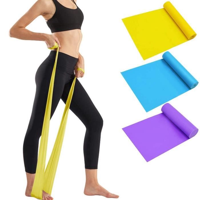 Bandes de résistance Définir des bandes d'entraînement TPE Résistance Multifonction Yoga Yoga Fitness Bandes élastiques Comme montré