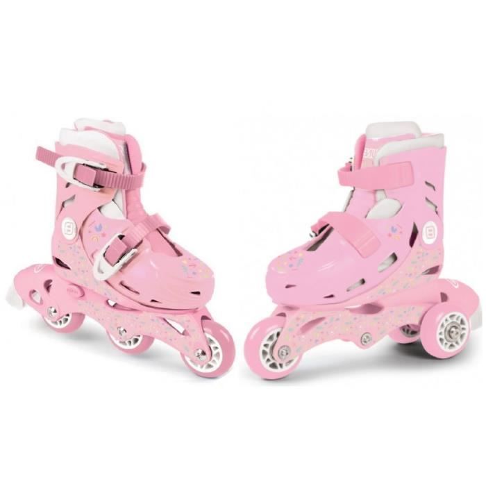 Rollers Transformables Rose 2 En 1 - Taille 27 au 30 - Rolle