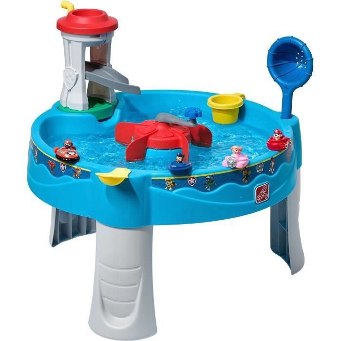 Step2 Pat Patrouille Table d'eau avec 8 Accessoires | Table de Jeu Enfant a Eau | Table d'activité / Jouet pour Le Jardin