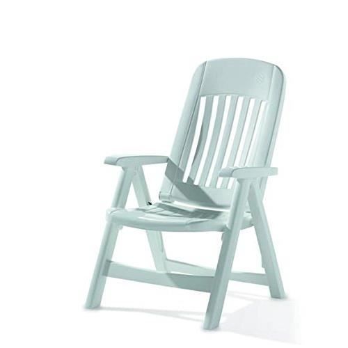 Sieger 828-W KT Comtesse Fauteuil Multi-Positions Dossier Réglable Résine de Synthèse Blanc 66 x 65 x 108 cm 828-W