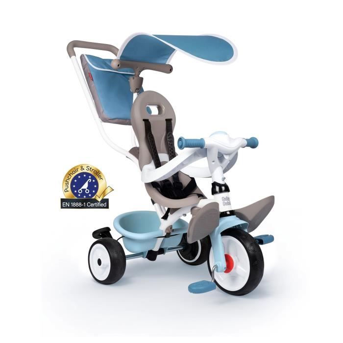 SMOBY Tricycle enfant évolutif Balade Plus - Structure métal -