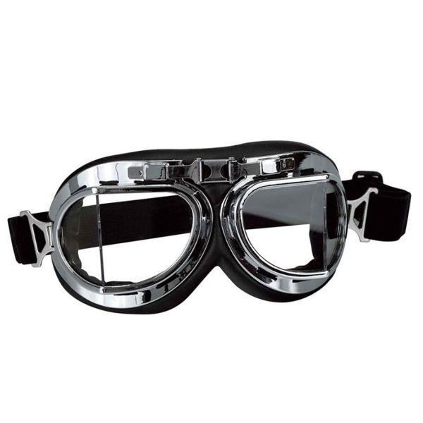 Lunettes moto aviateur stormer T08 chrome