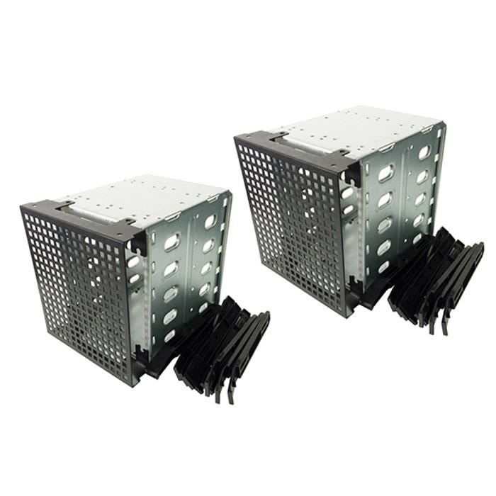 BOITIER PC - PANNEAUX LATERAUX Cages de châssis de boîtier de disque dur 2 pièces