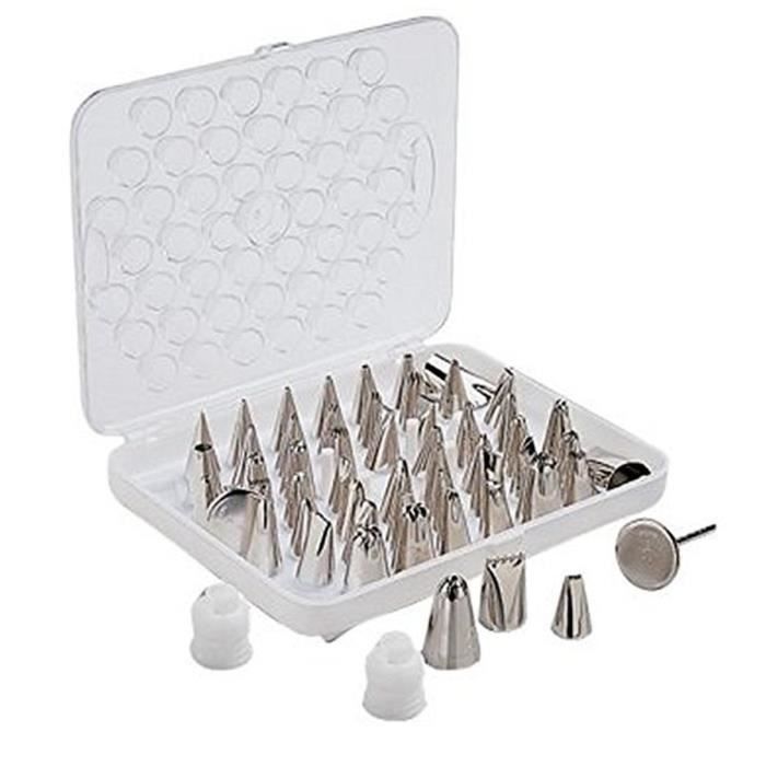 WILTON - 21040240 Lot de 55 embouts de dcoration pour poche douille Cuisine Maison Ptisserie Ustensiles ptisserie Accessoires de dco