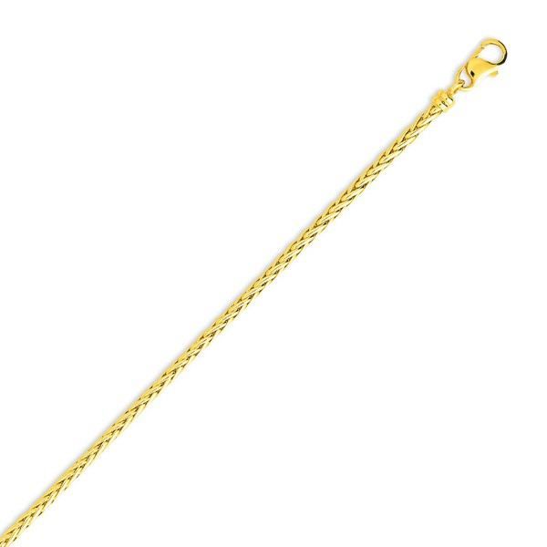 YSORA - Collier en or jaune composé de mailles palmier de 2 mm. - 45 cm en Or Jaune - POINÇON : Or Jaune - 750/1000